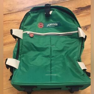 Jameson Green Travel Backpack with wheels and a retractable handle